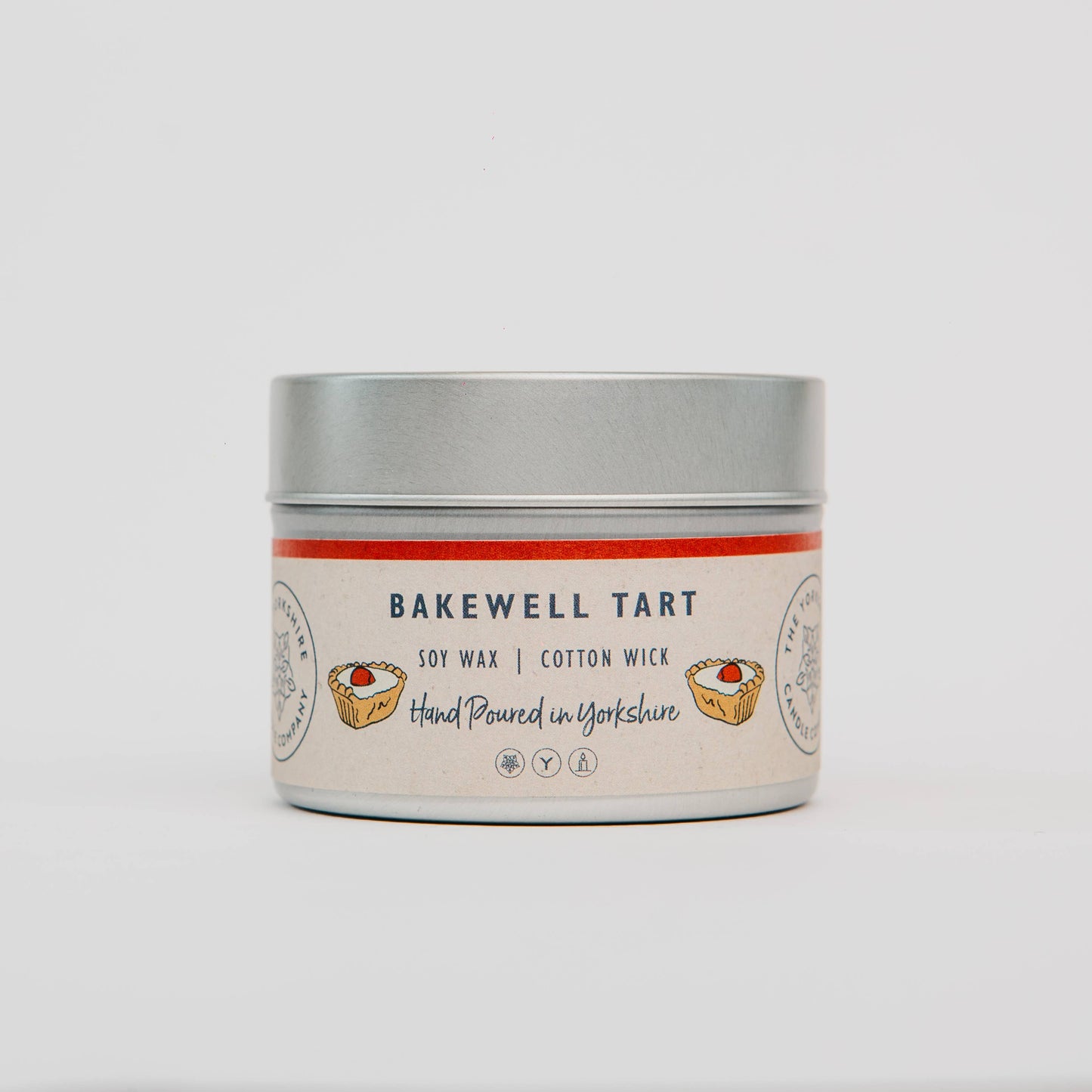 Bakewell Tart Small Tin  | Scented Candle | Soy Wax
