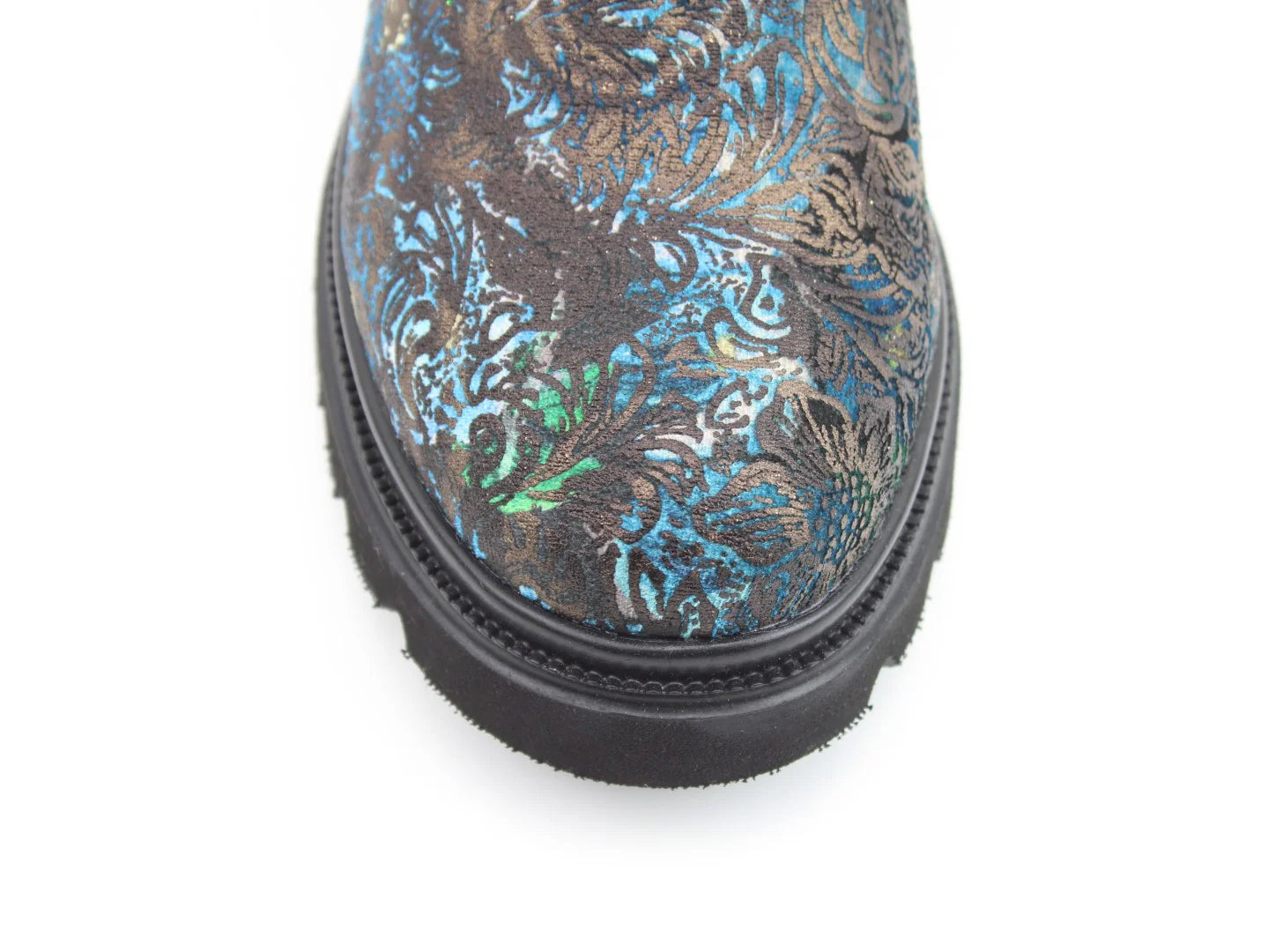Zeta Boots - Blue Velour