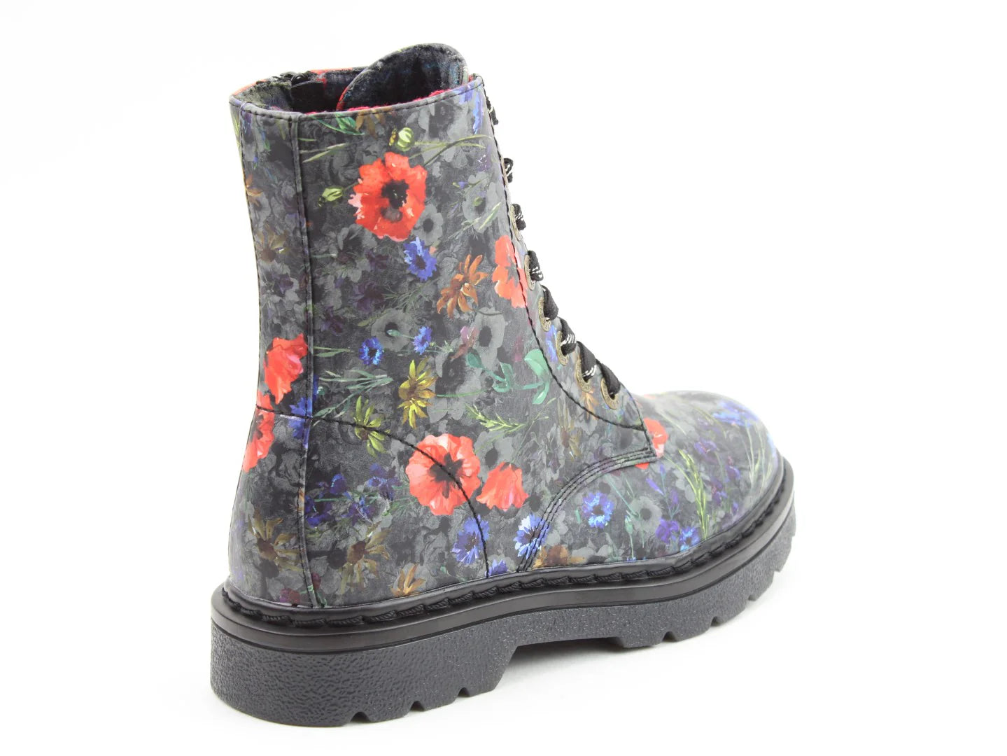 Justina Boots - Black Poppy