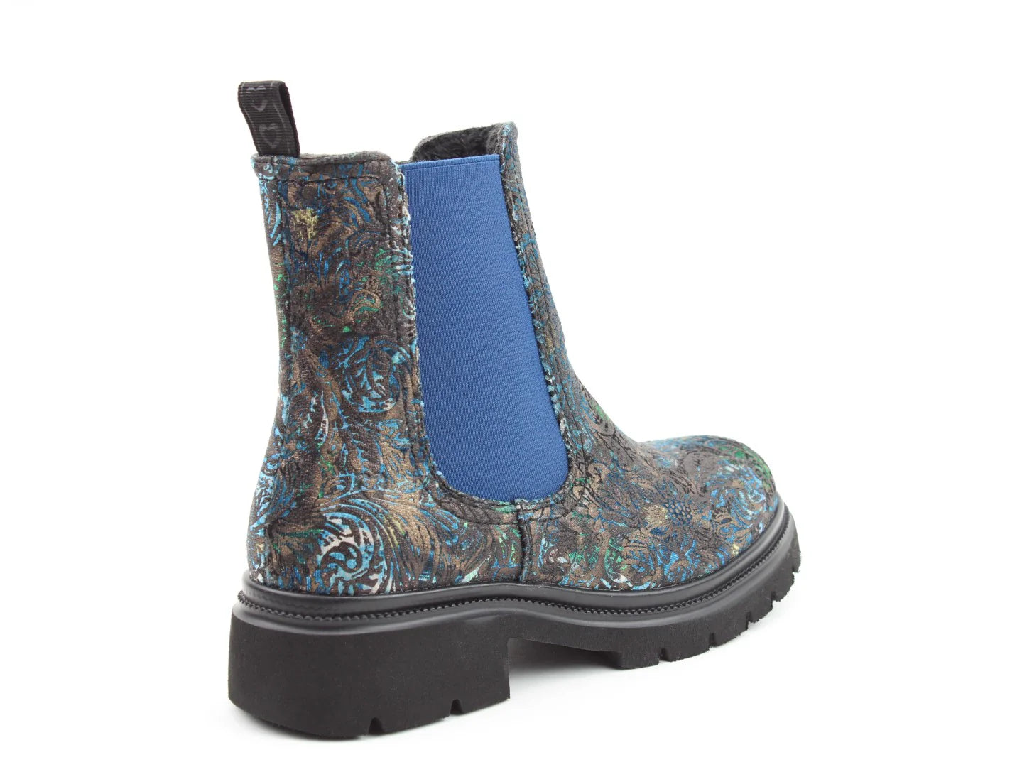 Zeta Boots - Blue Velour