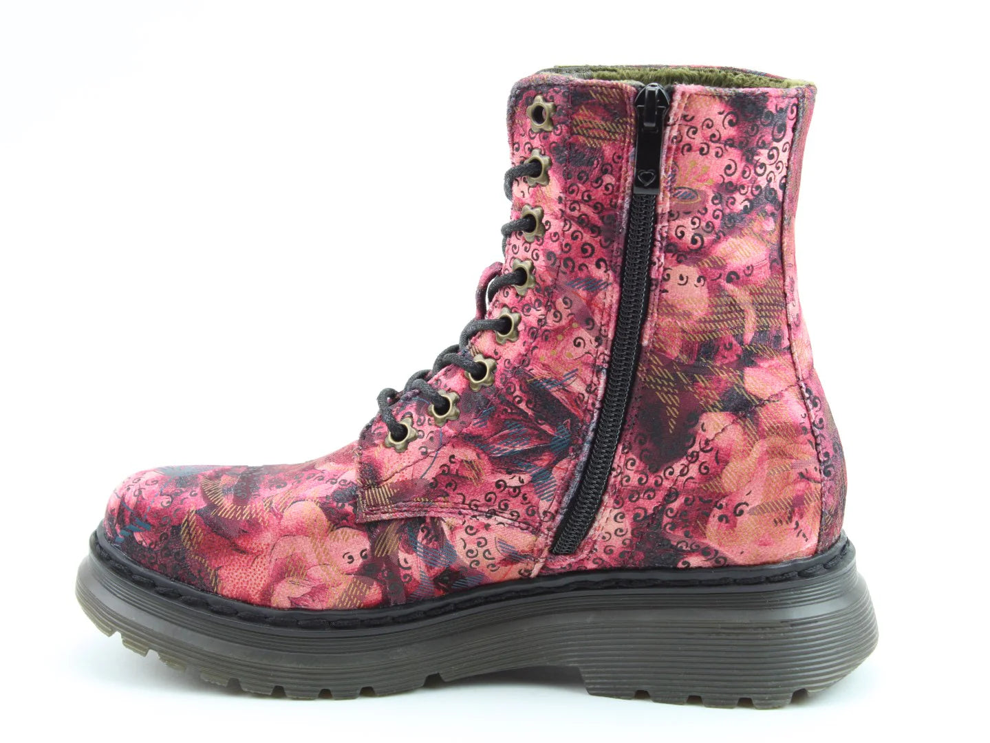 Eva Boots - Rose Velour Jungle