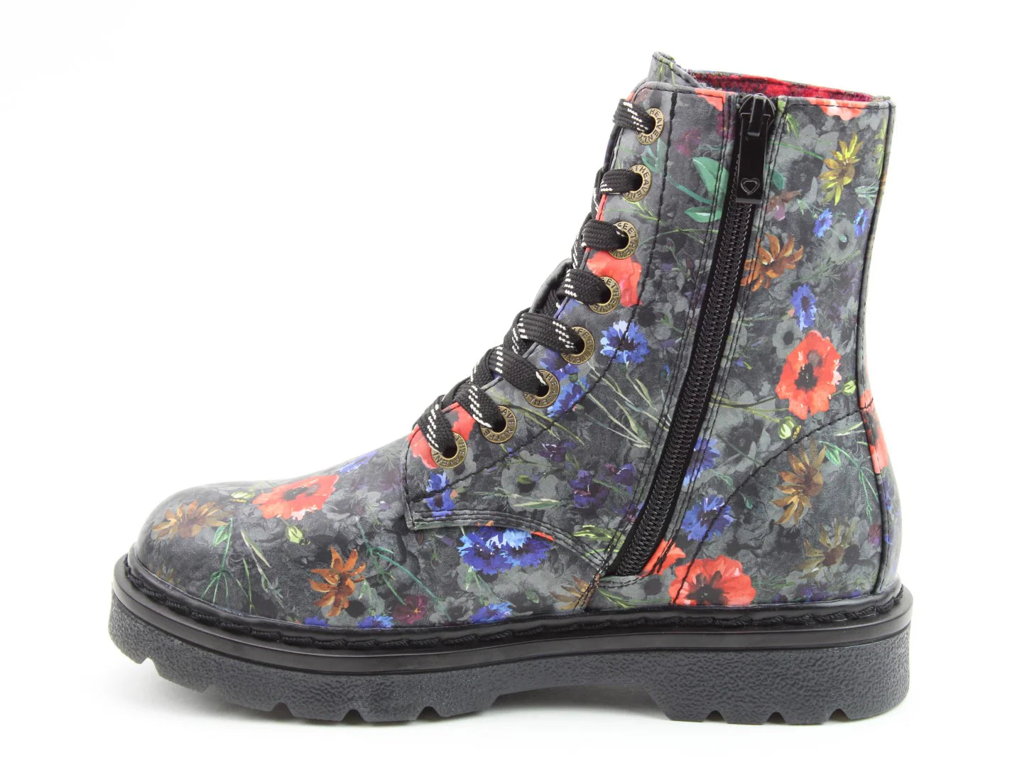 Justina Boots - Black Poppy