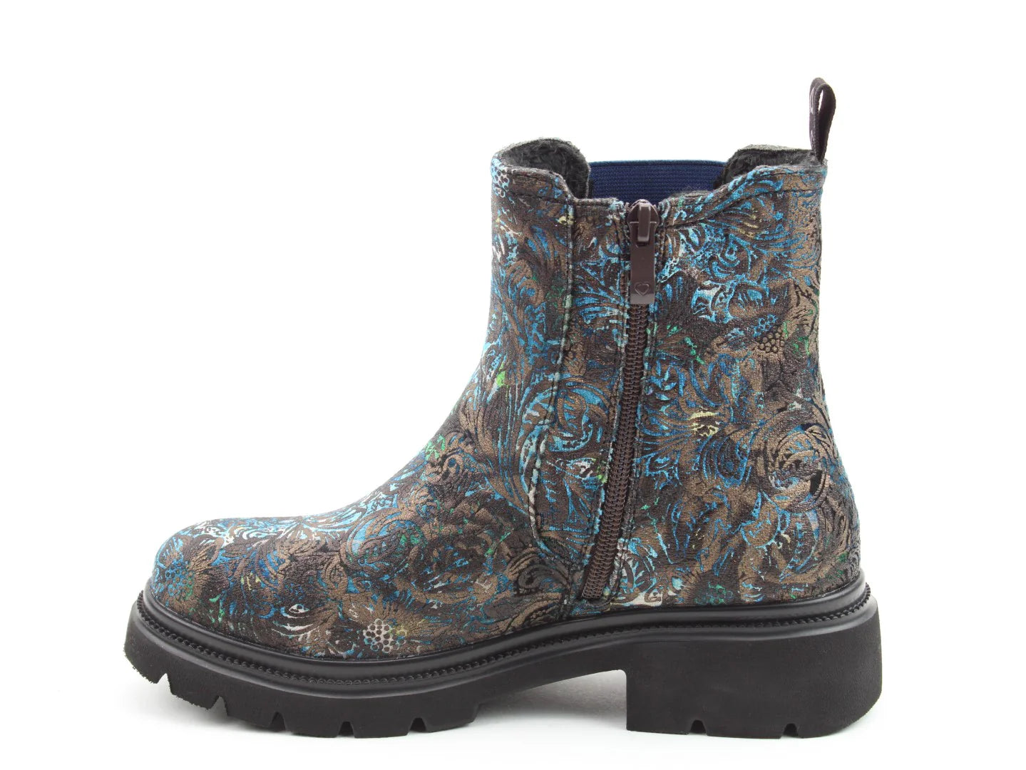 Zeta Boots - Blue Velour