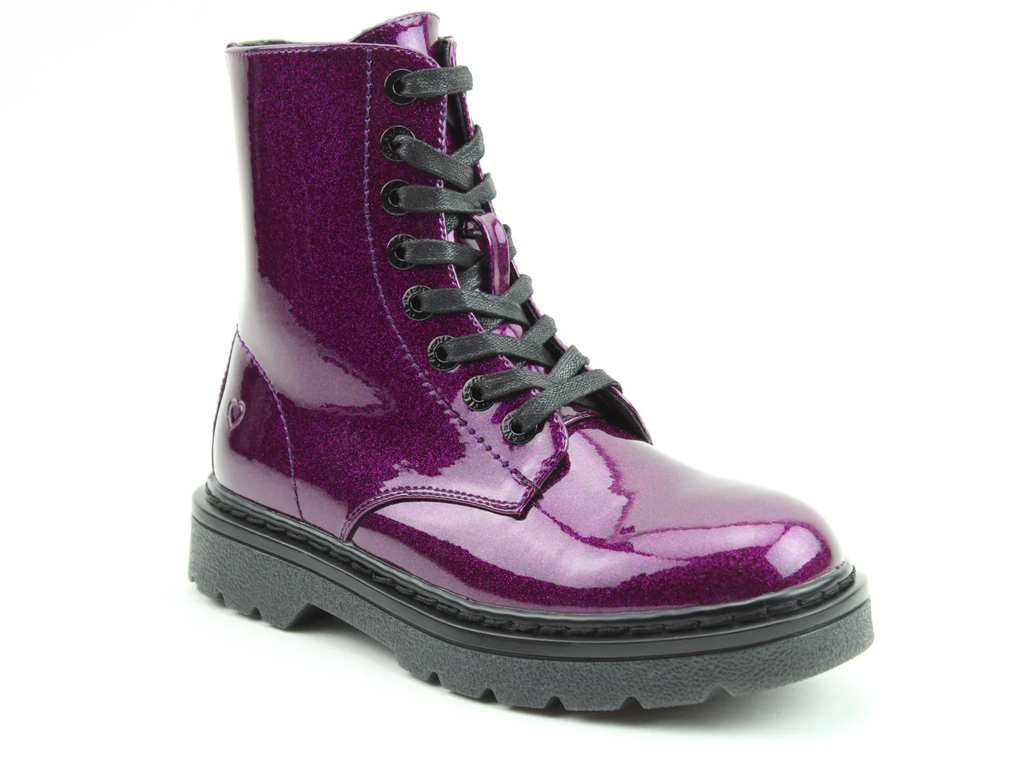 Justina Boots - Purple Glitter
