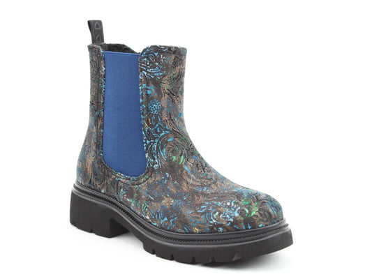Zeta Boots - Blue Velour