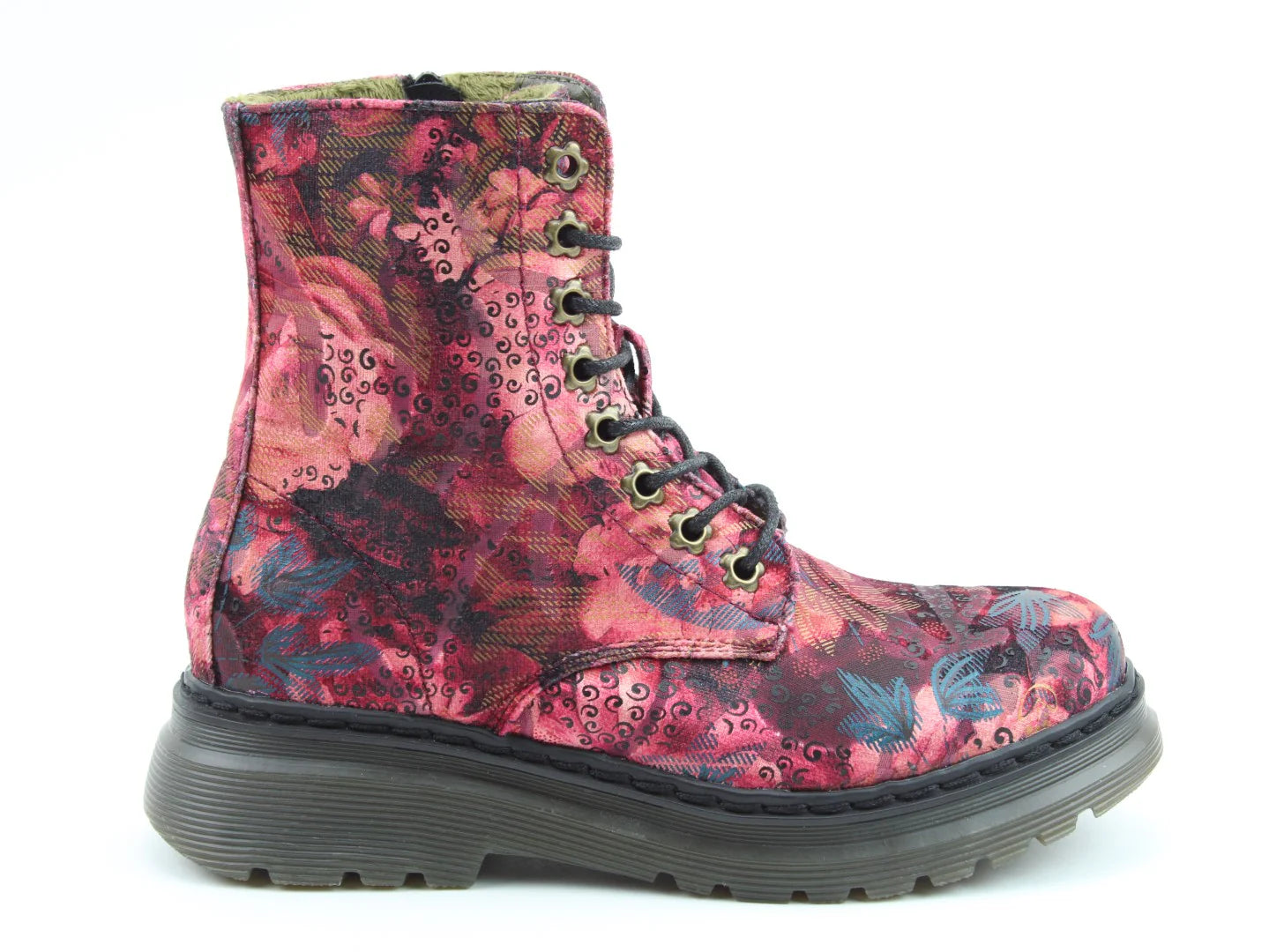 Eva Boots - Rose Velour Jungle