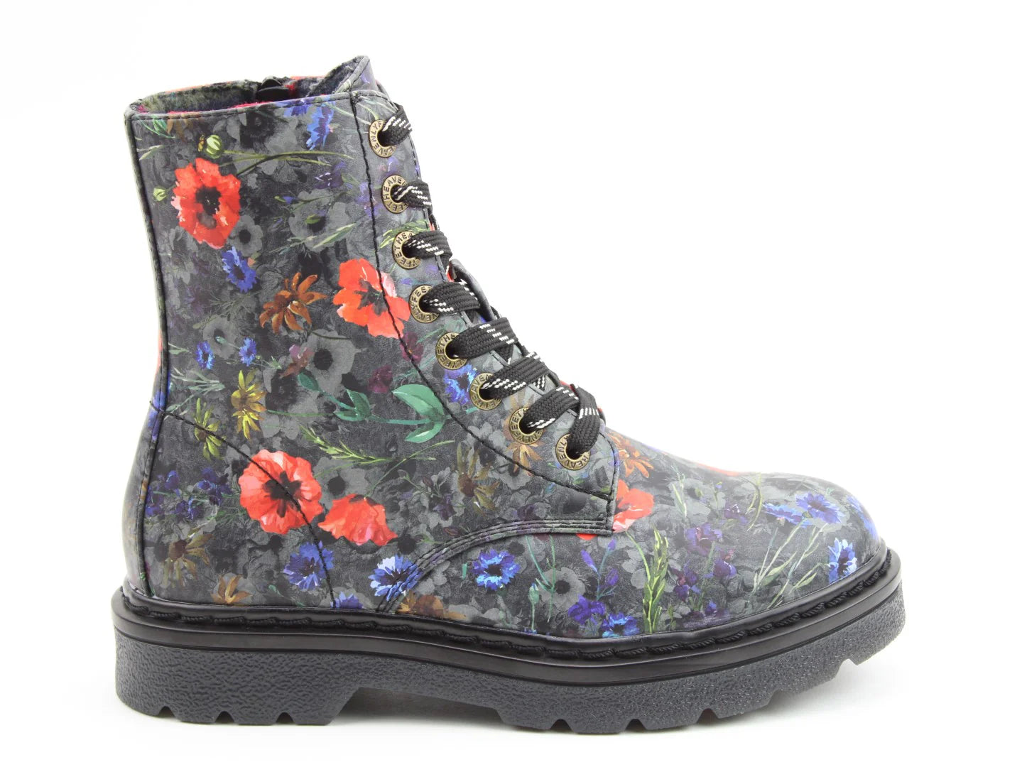 Justina Boots - Black Poppy
