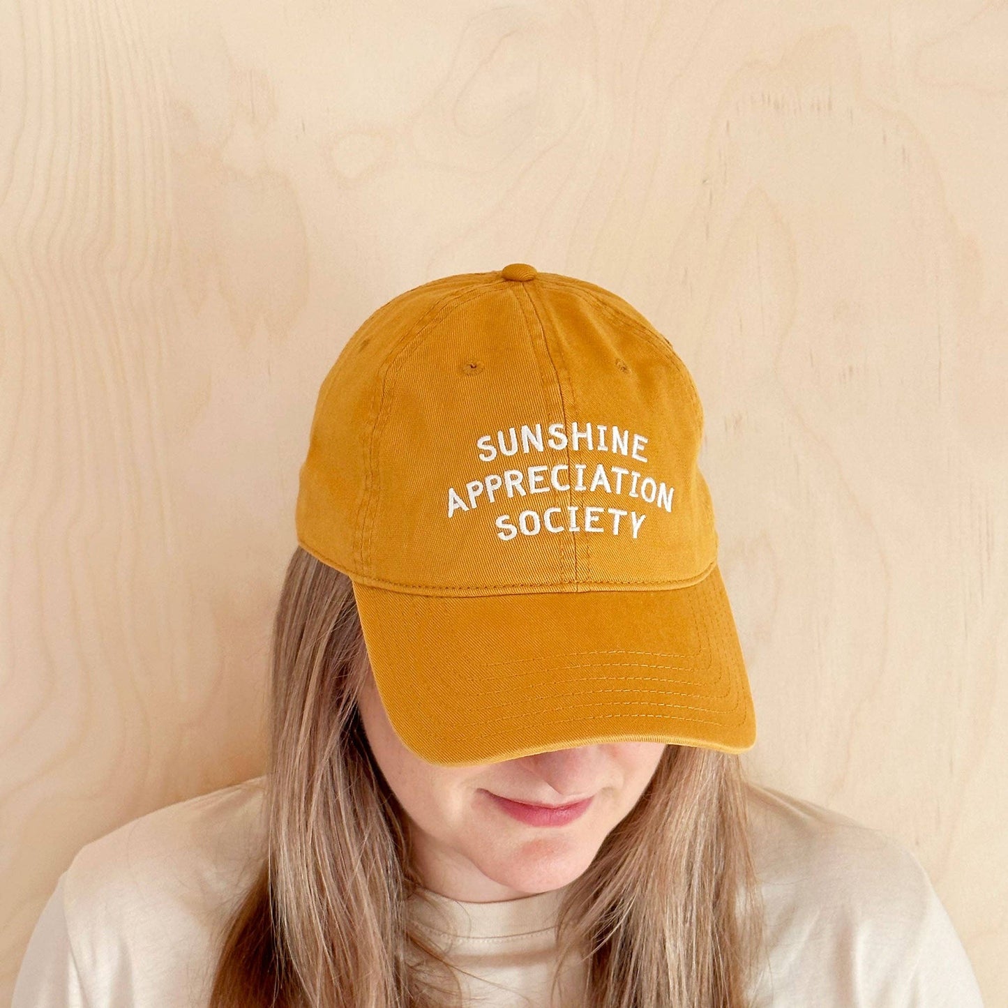 Sunshine Appreciation Society - Cotton Baseball Cap - Yellow