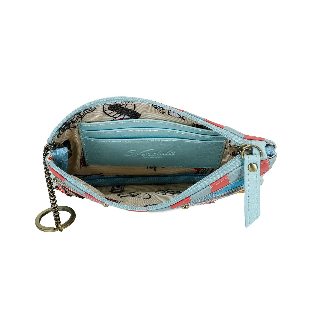 Vendula Vintage Rose Zipper Coin Purse