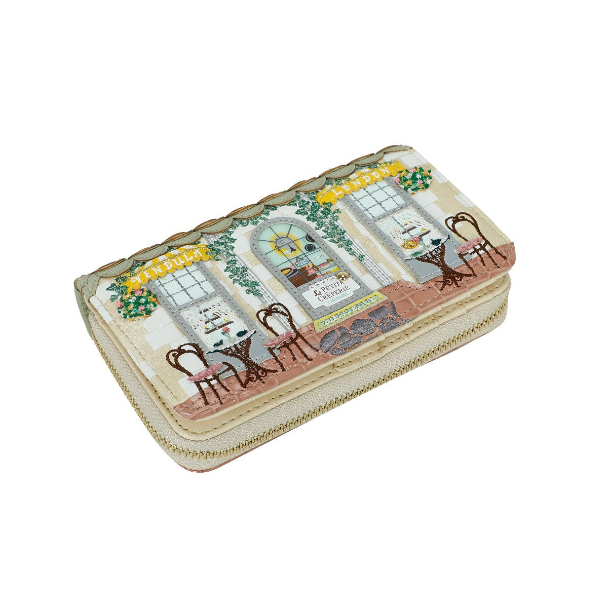 La Petite Creperie Medium Ziparound Wallet