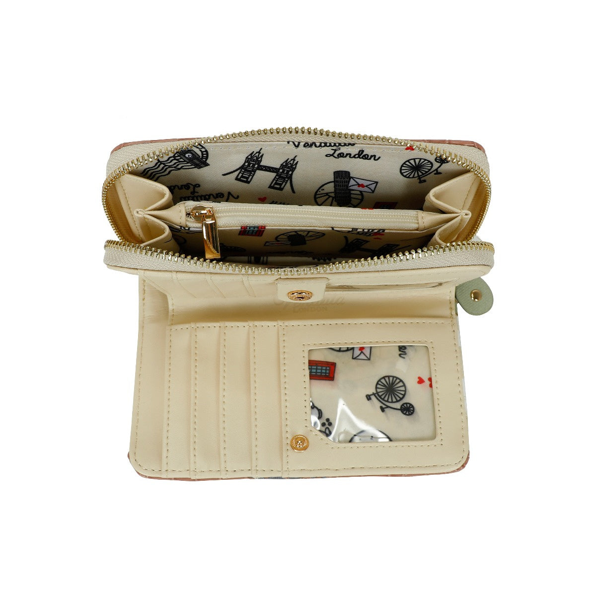 La Petite Creperie Medium Ziparound Wallet