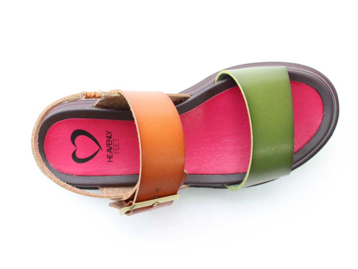 Indigo Sandals - Forest/Tan