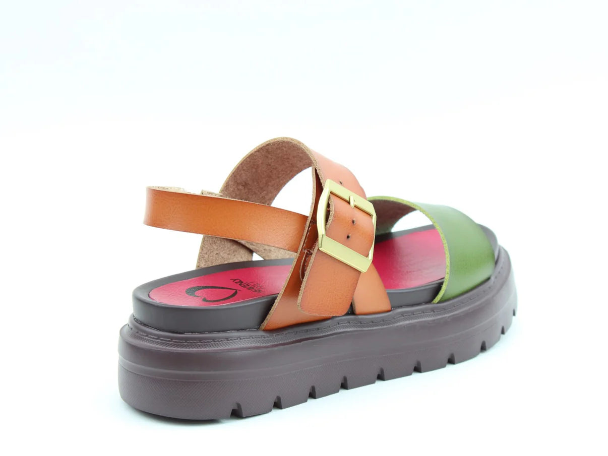 Indigo Sandals - Forest/Tan