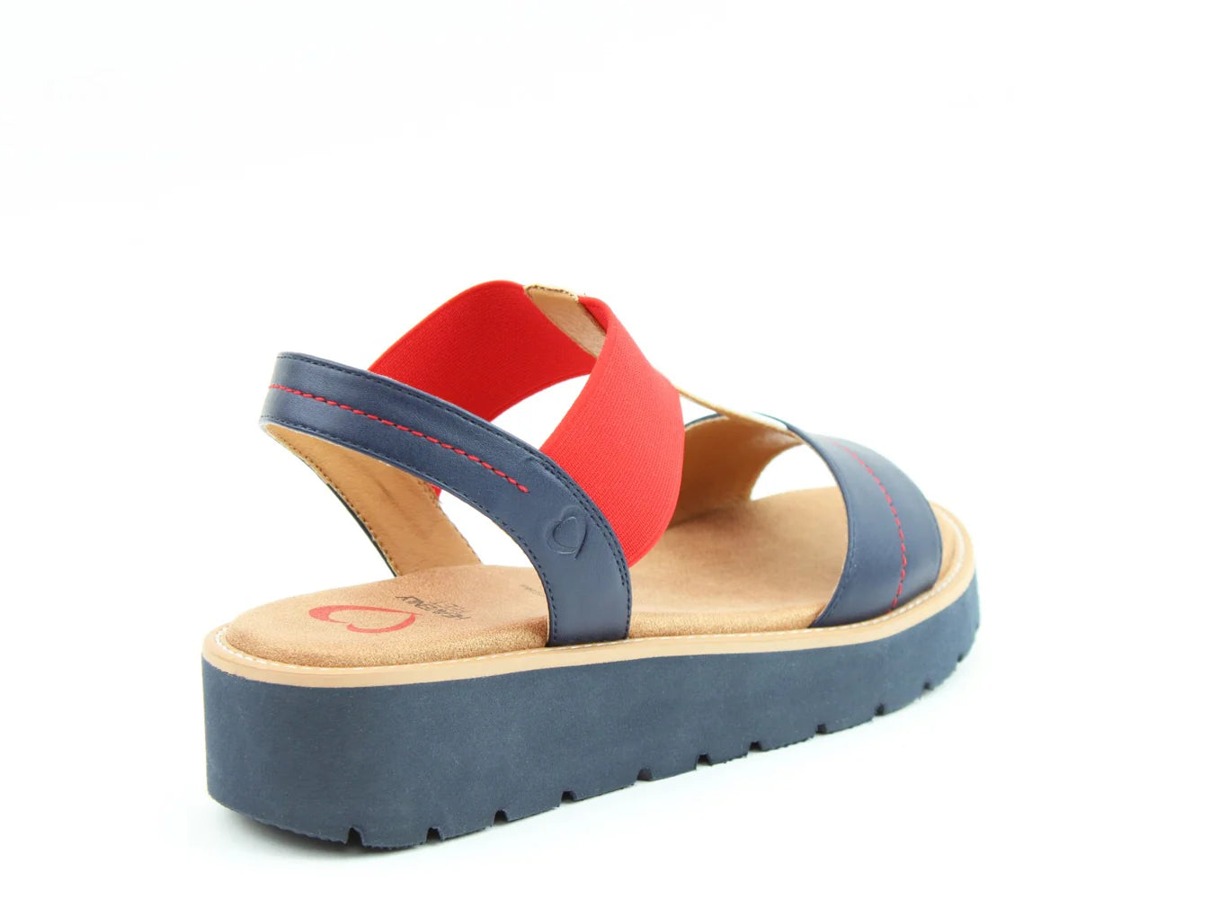 Mika Sandals - Navy/Red/White