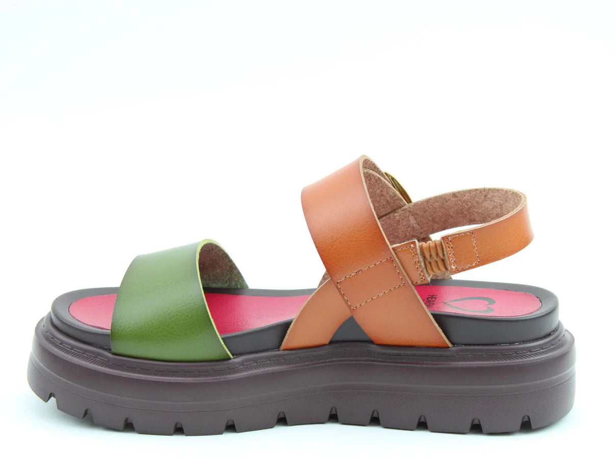 Indigo Sandals - Forest/Tan