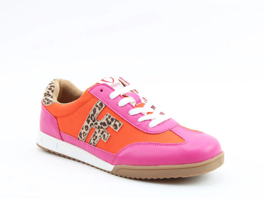 Bevan Trainers - Fuchsia/Orange