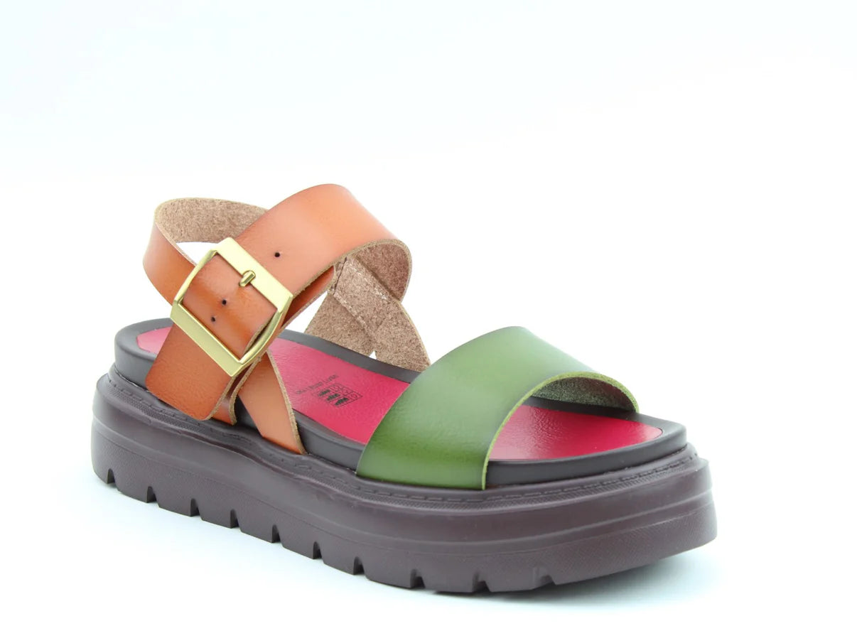 Indigo Sandals - Forest/Tan