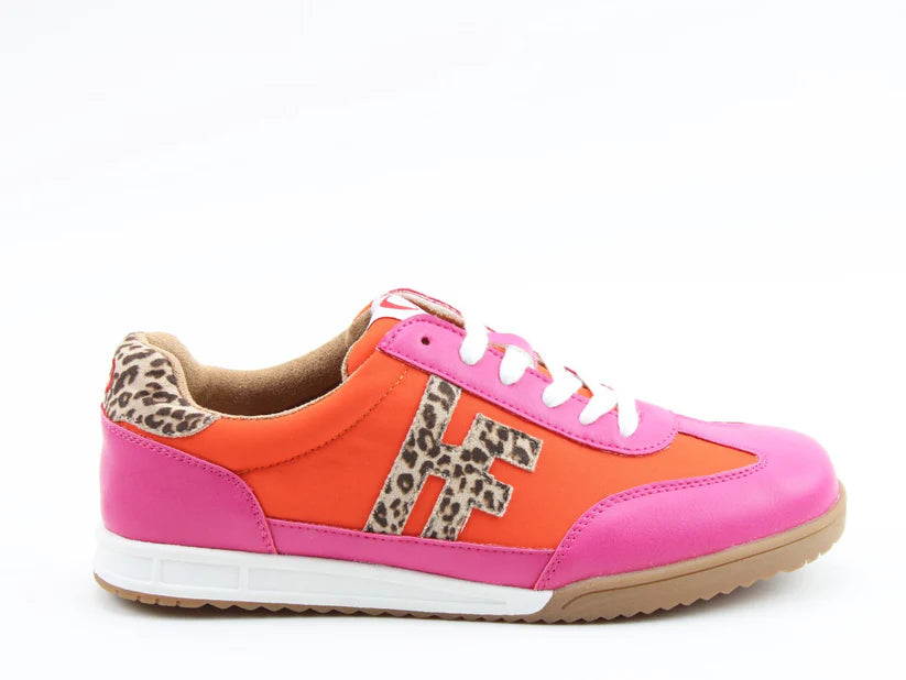 Bevan Trainers - Fuchsia/Orange