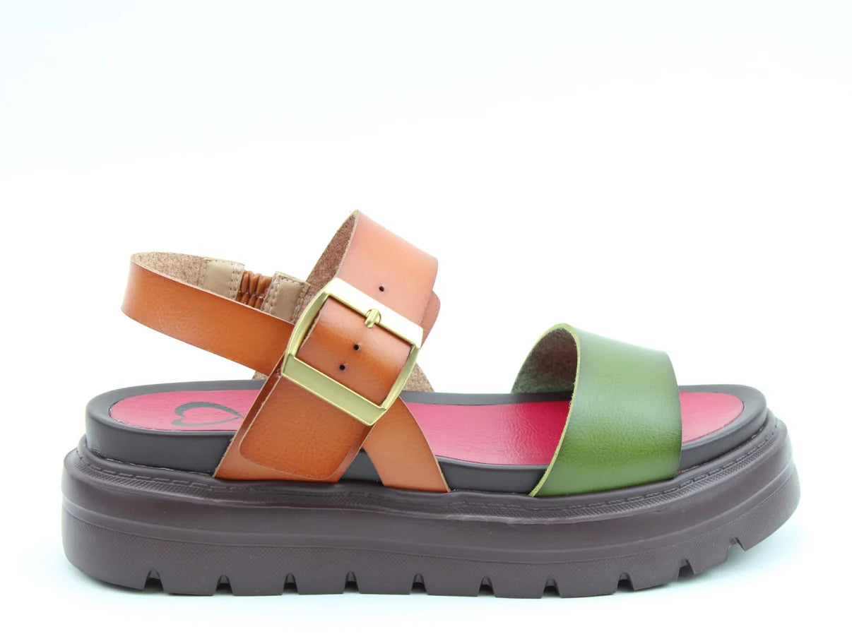 Indigo Sandals - Forest/Tan