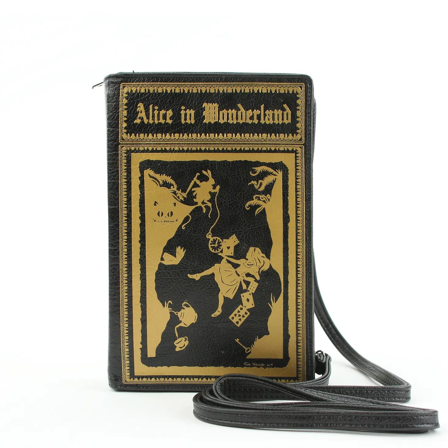 Alice in Wonderland Book Clutch Cross Body Bag
