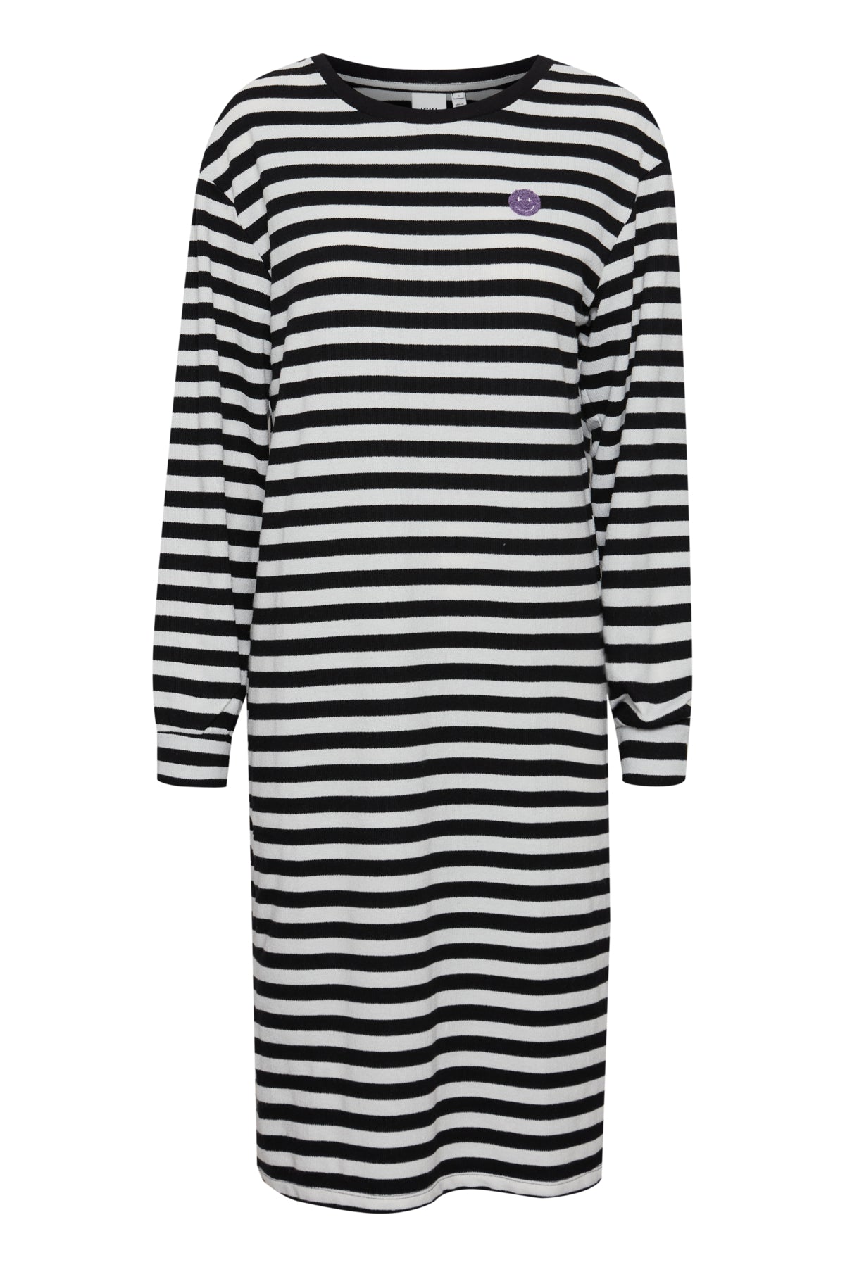 Ihmae Stripe Dress Black White