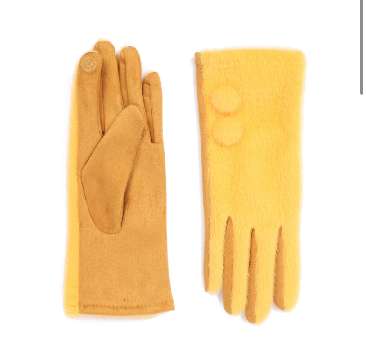 Gloves with Button Details
