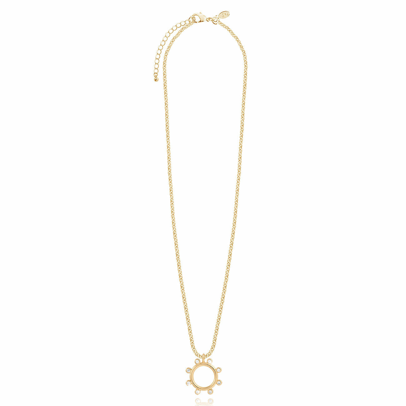 ZAHRA CZ HOOP NECKLACE