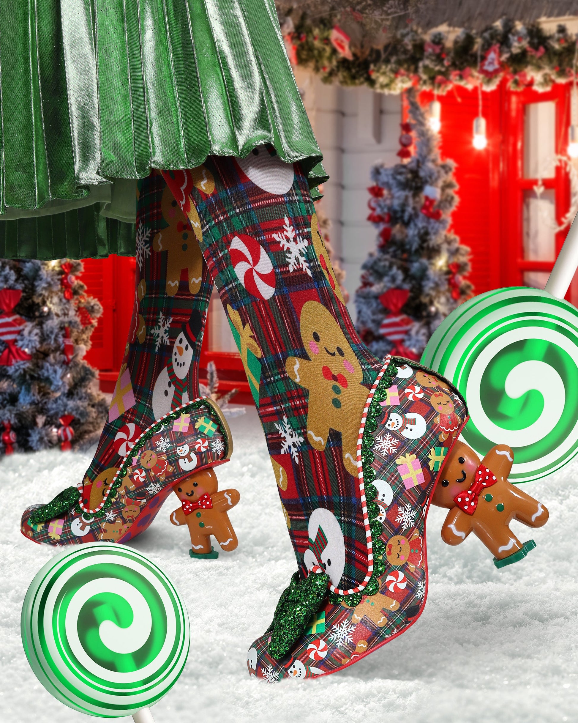 irregular choice gingerbread boots