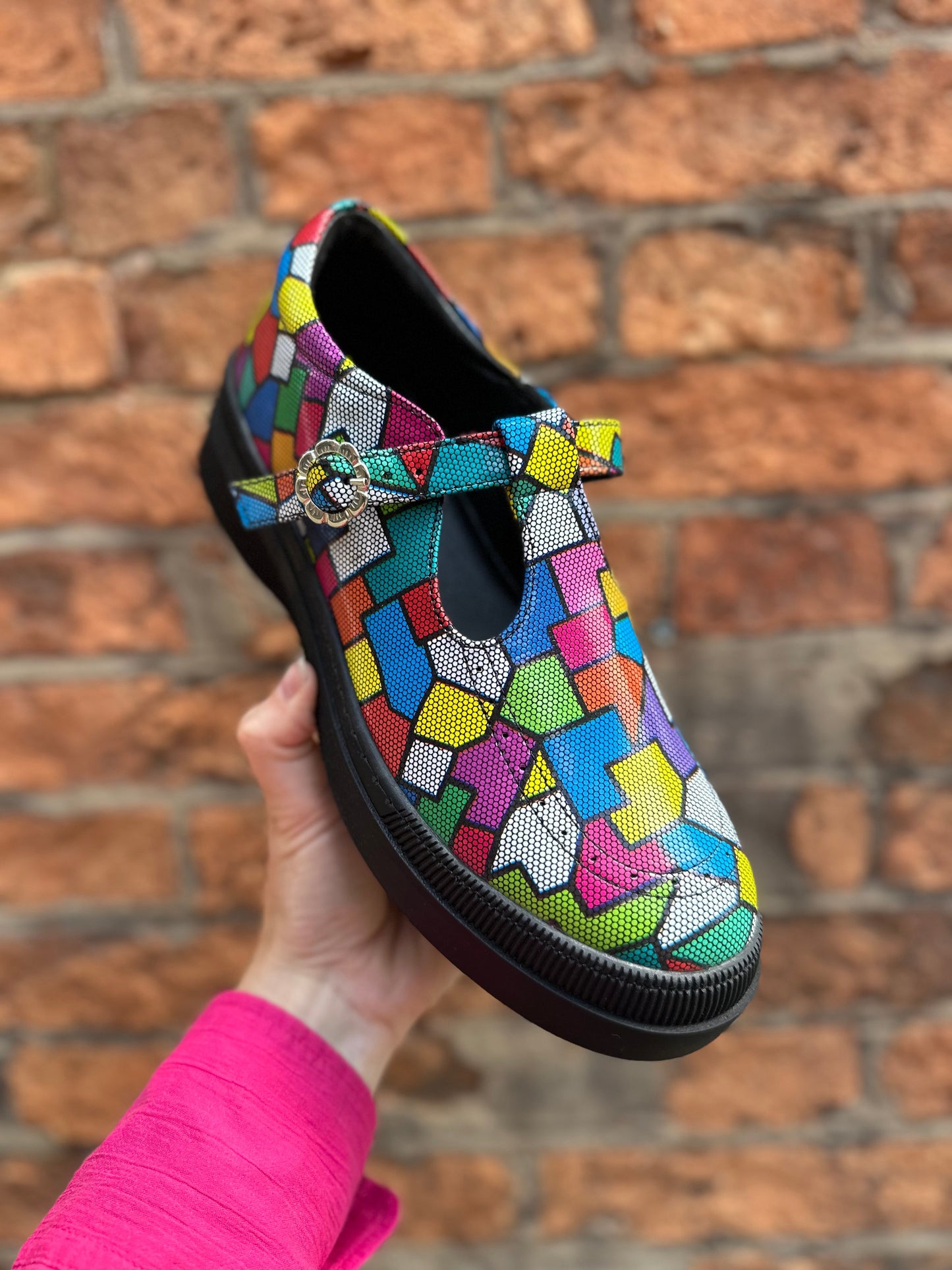 Stain Glass T Bar Leigh Shoe