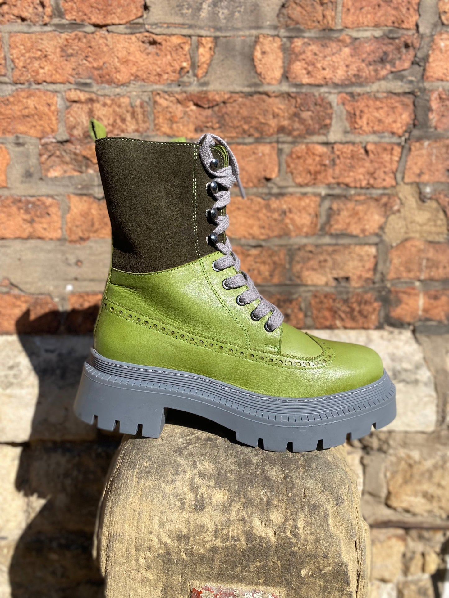 Bronte Bean Green Boot
