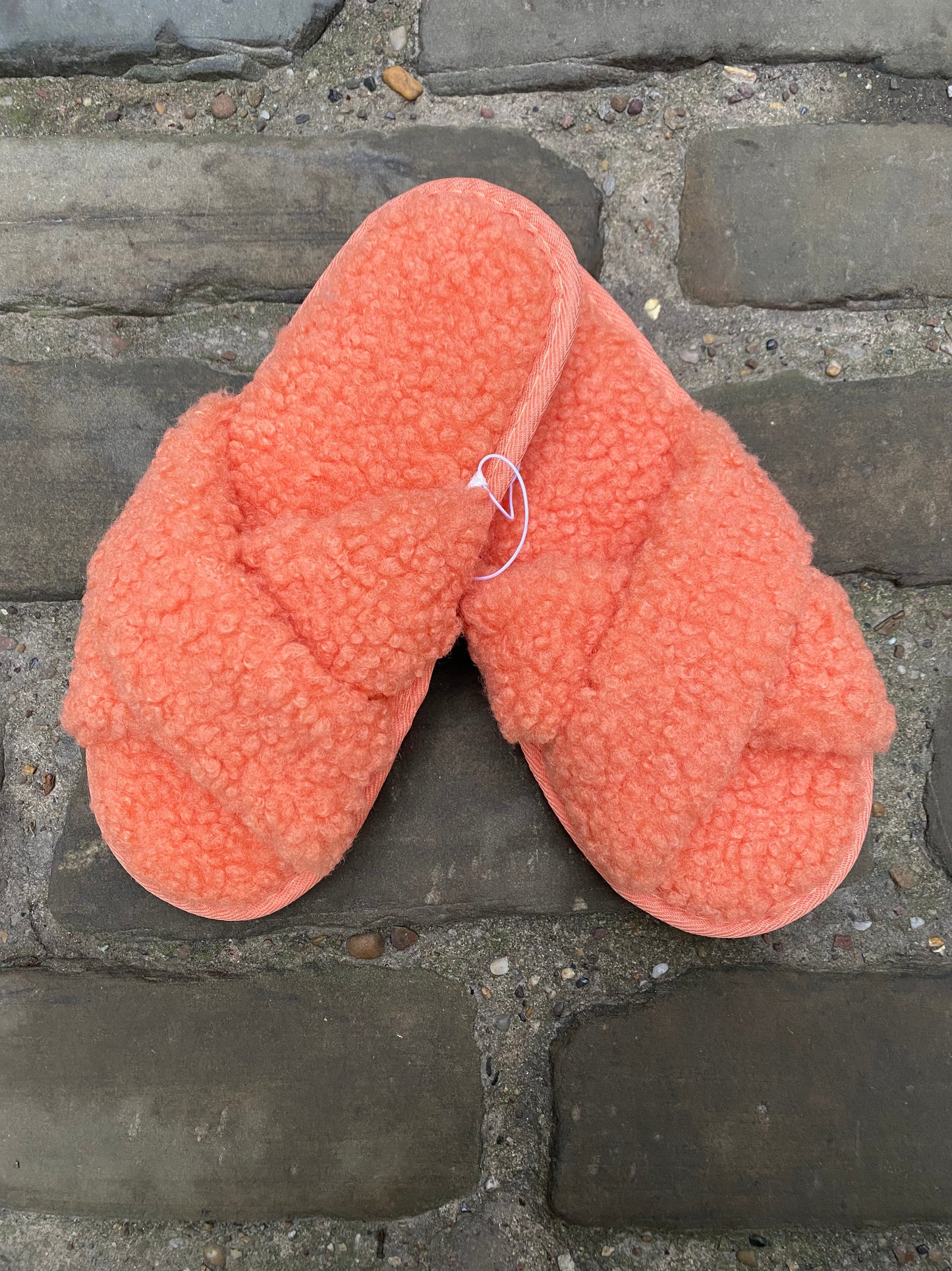Towelling Slippers Coral