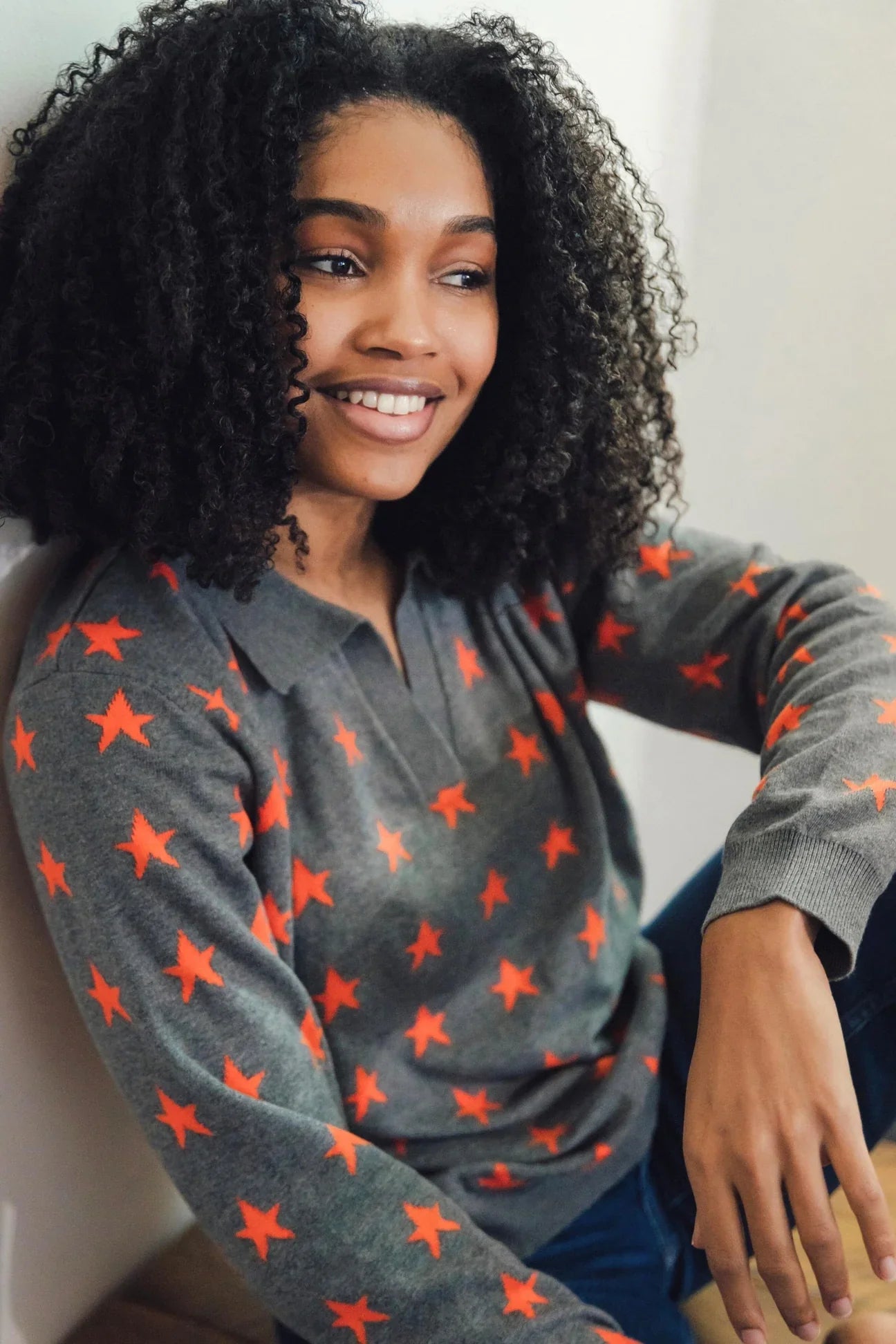 Grey 2025 star sweater