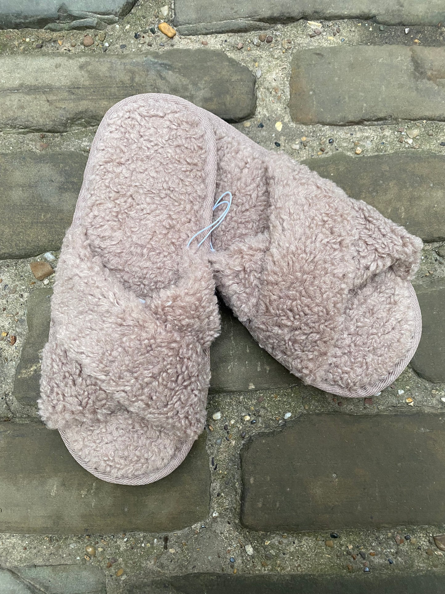Towelling Slippers Toffee