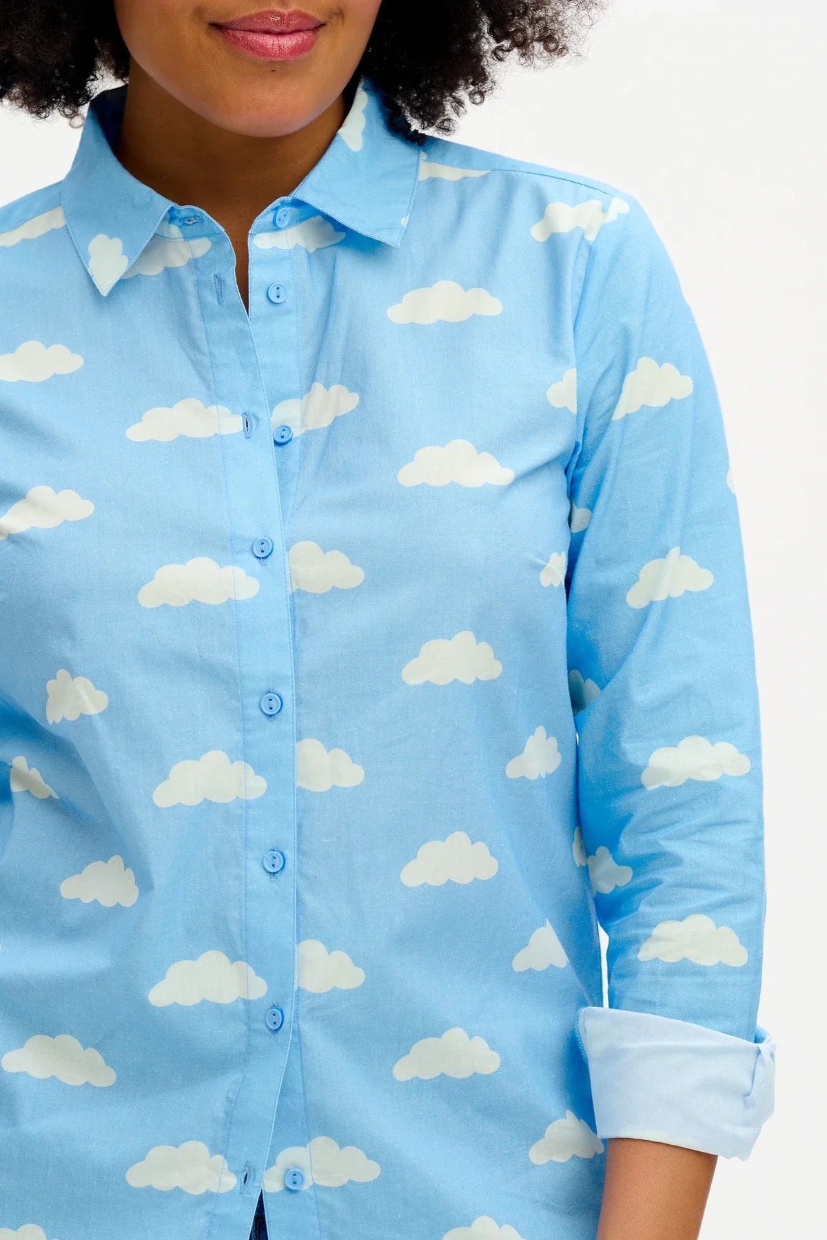*Waverly Shirt - Blue, Cloudy Skies*