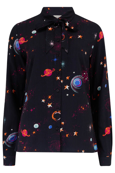 Catrina Shirt - Black, Colourful Universe