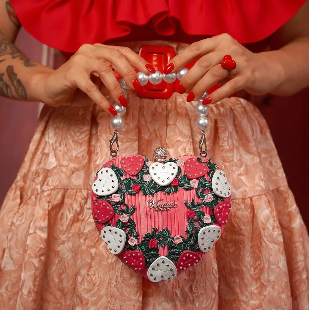The Flower Shop - Pink Edition - Heart Evening Bag